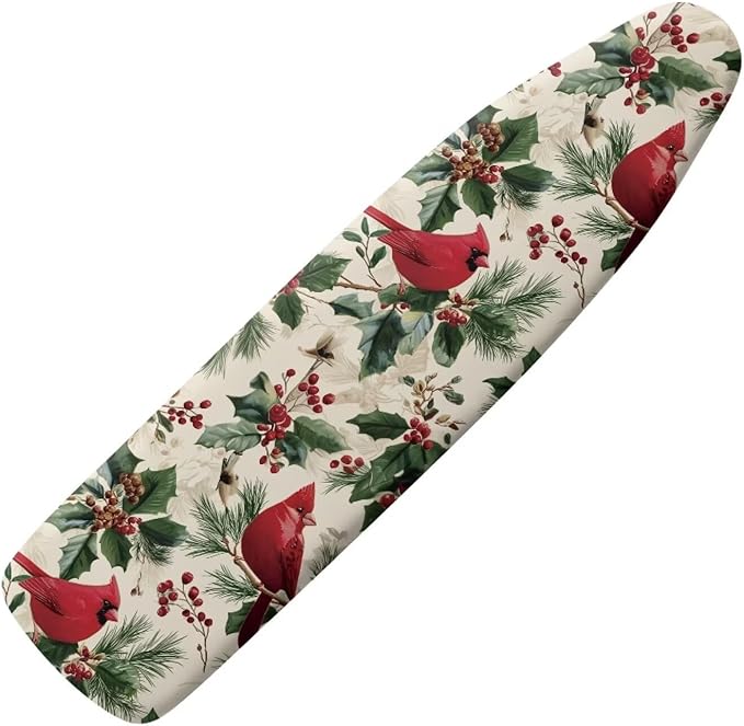 Christmas Birds Ironing Board Cover Cover Heat-Reflective Scorch Resistant Soft by Darisoco