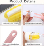 4 Pcs Bottle Brush Sponge, Cup Water Bottle Sponge Brush Cleaner, Detachable - Image 4