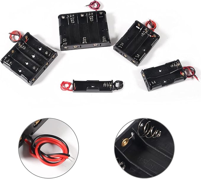 8 PCS AA Battery Holder Bundle - Image 2
