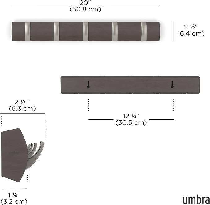 Umbra Flip Wall-Mounted Coat Rack - Image 3