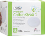 ForPro Premium 100% Cotton Ovals, Ultra-Plush Extra-Absorbent Lint-Free 3" - Image 8