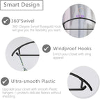 MIZGI Premium Plastic Hangers Heavyduty- Black No Shoulder Bump Suit Hangers - Image 7