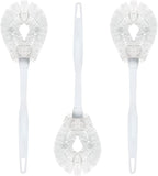 LOLA Toilet Bowl Brush w/Curved Head, 3 Pack, Coated Wire, Durable Poly Bristles by LolaProducts