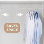 Plastic Hangers 50 Pack: No Shoulder Bumps Ultra Thin Clothes Hanger - Image 6