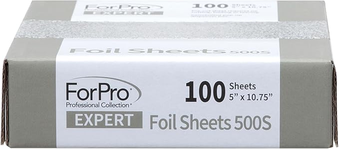 ForPro Expert Embossed Foil Sheets 500S, Aluminum Hair Foils - Image 4