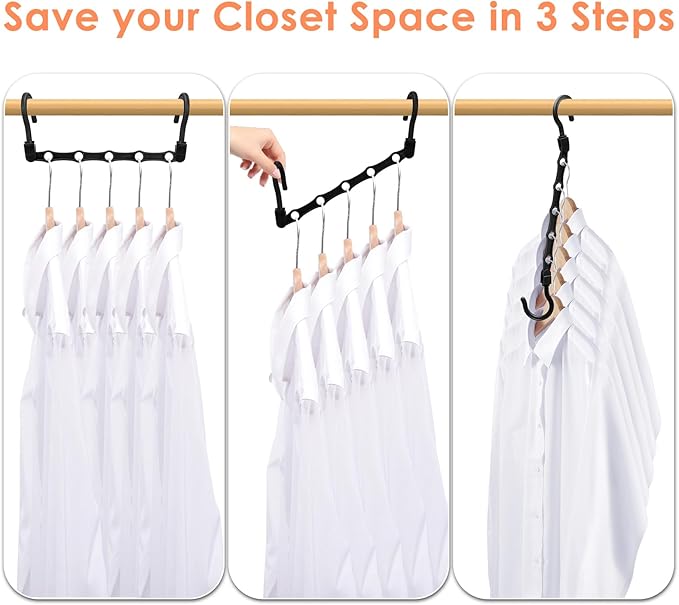 College Dorm Room Essentials, Closet Organizers and Storage, Magic Hangers - Image 8