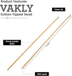 Vakly 200 Sterile Cotton Tipped Applicators 6’’ - Image 2
