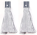 2 Pcs Kitchen Cotton Classical Striped Towel/Absorbent Towel/Hanging by Vimeet