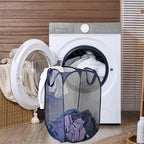 2 Pack Pop Up Laundry Hampers, Collapsible Mesh Laundry Basket, Foldable - Image 3