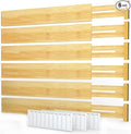 SpaceAid Bamboo Drawer Dividers by SpaceAid