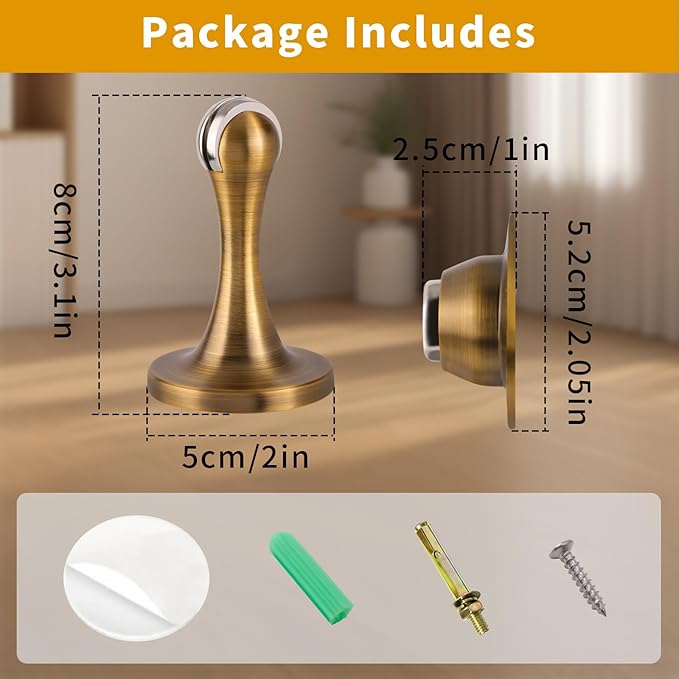 Bak Bo Magnetic Door Stopper, Strong Magnetic Door Holder Keep Door Open - Image 5