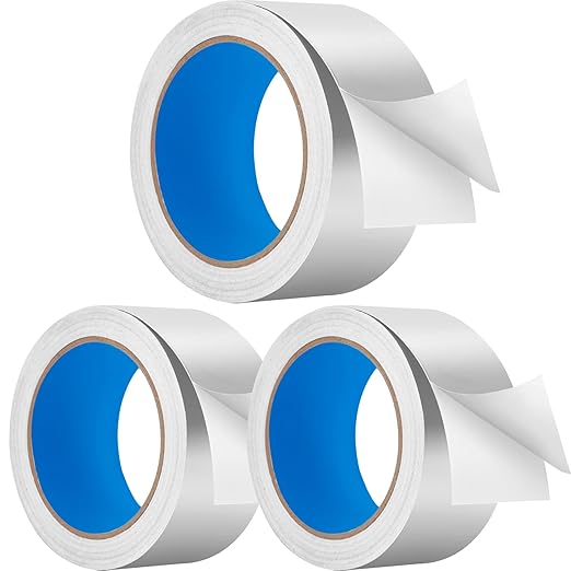 Thicker Silver Aluminum Foil Tape by AUXMOTEC