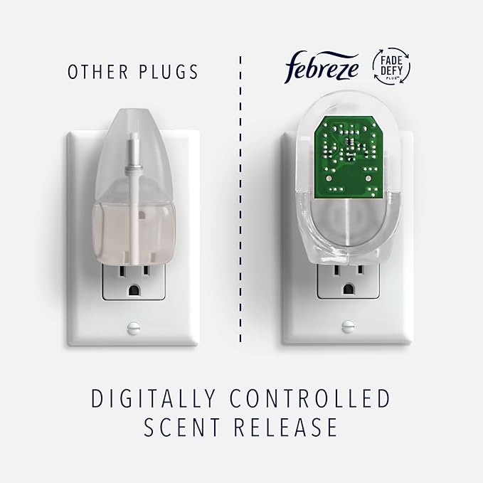 Febreze LIGHT Fade Defy PLUG Air Freshener, .87 fl. oz. Oil Refill - Image 8