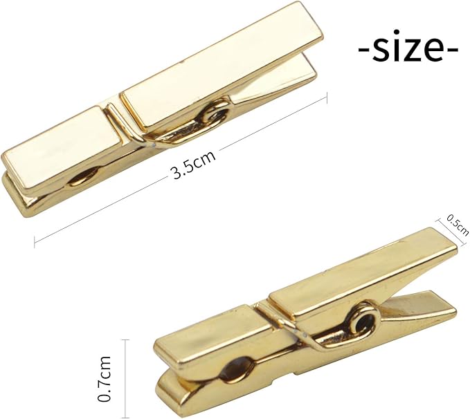 Mini Plastic Clips, 100 Pieces Utility Photo Clips Paper Peg Clothes Line Clips - Image 4