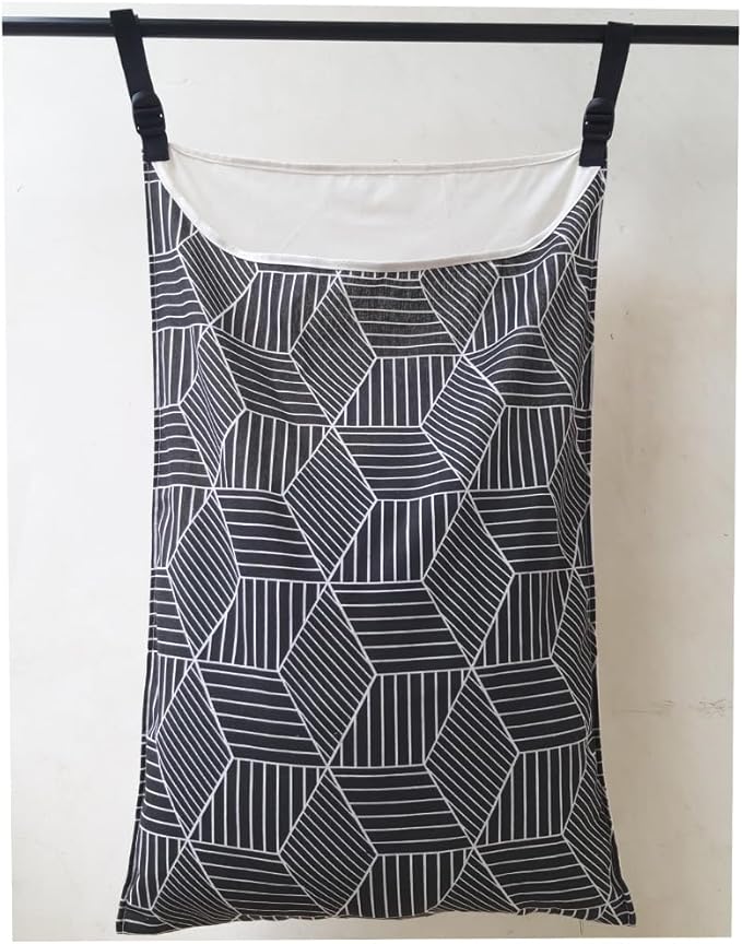 Adjustable Space Saving Door Hanging Laundry Hamper Bag Hanging Laundry Bags - Image 3