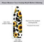 Sunflower Cow Print Ironing Board Cover and Pad Standard Size Resist Scorching - Image 5