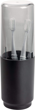 iDesign Austin Covered Holder, Holds Regular and Electric Toothbrushes by iDesign