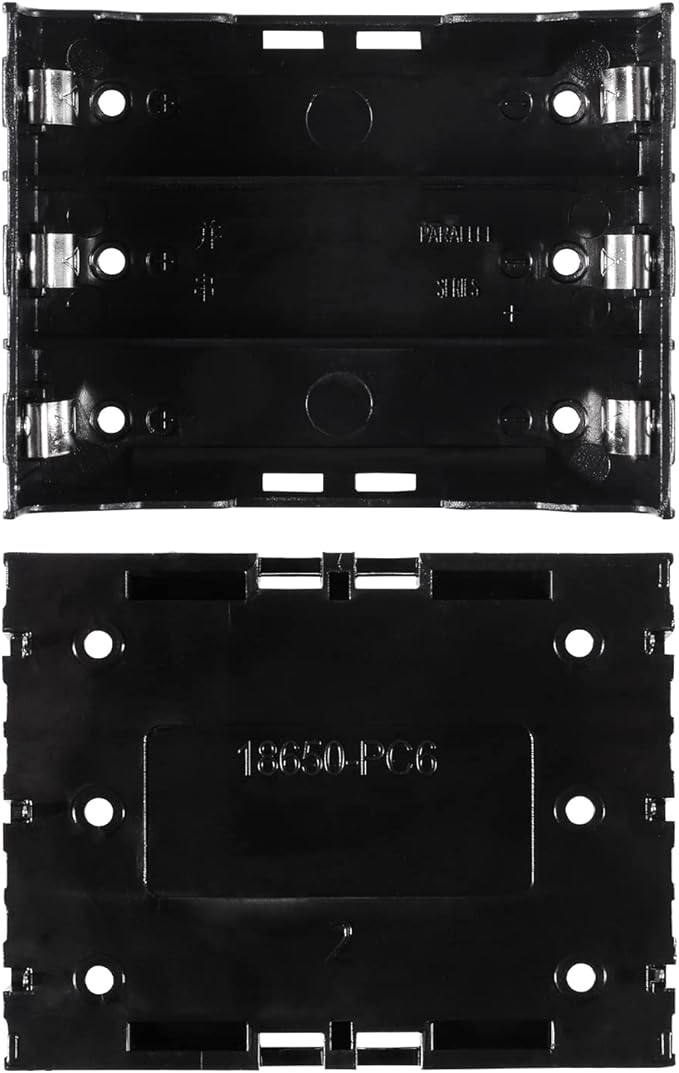6pcs 18650 Battery Case Holder 3 Slots X 3.7V 18650 Battery Storage Box - Image 2