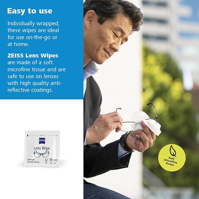 ZEISS Pre-Moistened Lens Cleaning Wipes - Image 7