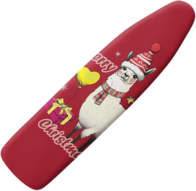 Alpaca Christmas Ironing Board Cover and Pad Ventilate Resist Scorching Cover by Psesaysky
