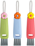 3-in-1 Cup Lid Cleaning Brush Set, and Corner Brushes, Plastic Nylon Bristles by HRXFOZ