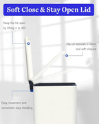JM.YIPENG Bathroom Rubbish Bin, 5 Litre Cosmetic Bin, Small Waste Bin - Image 4