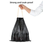 funest Trash Bags, 4 Gallon Small Drawstring Garbage Bags 75 Counts, Thick - Image 6