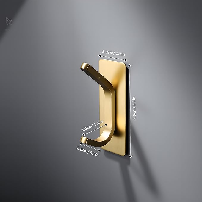 DELITON Gold Adhesive Hooks - Image 6