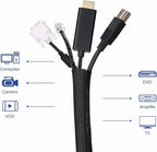 JOTO 1 Pack Cable Management Sleeve, 10 Feet Cord Organizer System - Image 6