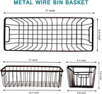 Farmhouse Metal Wire Bin Basket - Image 2