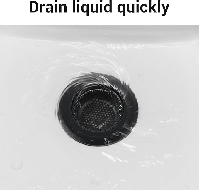 2 PCS Drain Strainer, Sink Strainer, Large Wide Rim 4.5 Inch Diameter - Image 6