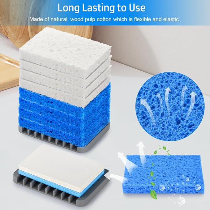 Mcyye 8PCS Compressed Kitchen Sponges Pack - Image 6
