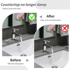 Kitchen Sink Splash Guard，Black-white checkered- Faucet Mat Sink Gadgets-Super - Image 6