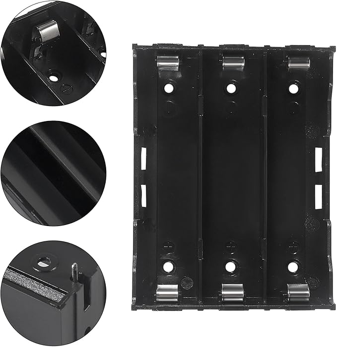 18650 Battery Case Holder 3 Slots X 3.7V 18650 Battery Storage Box, in Parallel - Image 4