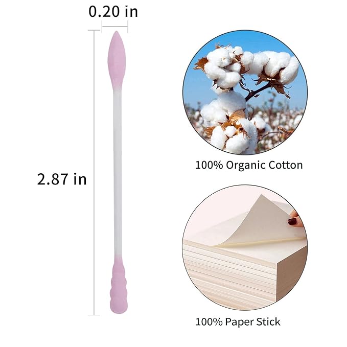Pink Cotton Swabs Spiral Pointed - Image 7