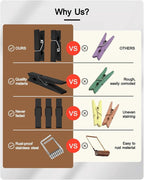 Mini Clothes Pins Wooden Colored Black Small Clothespins - Image 2
