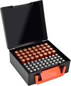 FULLCASE Battery Storage Organizer Holder Holds 72 AA AAA Batteries, Box Cases by FullcaseEasyLifeStorage