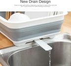THANSTAR Collapsible Dish Drying Rack Portable Dinnerware Drainer Organizer - Image 5