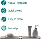 Drying Stone Faucet Mat for Kitchen Sink, Diatomite Faucet Handle Drip Catcher - Image 4