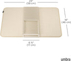 Umbra 330720-354 UDRY Rack and Microfiber Dish Drying Mat-Space-Saving - Image 3