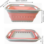 SAMMART 42L Collapsible Plastic Laundry Basket - Image 3