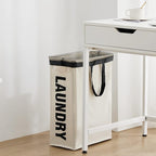 Slim Laundry Hamper with Removable Inner Bag and Side Handles, 45L Small - Image 9