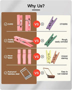 Clothes Pins Mini Clothespins Pink - Image 2