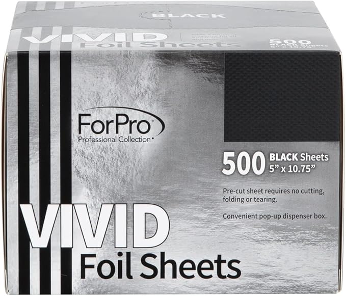 ForPro Professional Collection Vivid Black Embossed Foil Sheets, Pop-Up Foil - Image 3