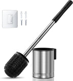 HAMITOR Toilet Bowl Brush Set: Compact Space-Saving Design by HAMITOR