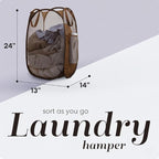 Handy Laundry Collapsible Mesh Pop Up Hamper - Image 2