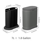 1.8 Gallons Small Stainless Steel Trash Can - Image 5