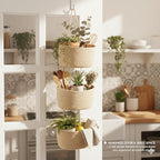 Over the Door Organizer, 3-Tier Hanging Storage Basket - Image 8