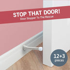 Jack N’ Drill Spring Door Stopper | Flexible Heavy Duty Door Stop - Image 3