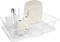 Sweet Home Collection Metal, Plasic 3 Piece Dish Drainer Rack Set by SweetHomeCollection